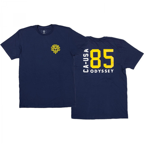 Odyssey t-shirt import navy mit senf m