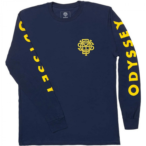 Hemd odsy futura long sleeve navy w/senf ink sml