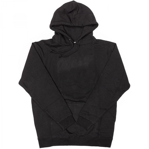 Sweatshirt odsy big stitch pullover hoodie – schwarz w/black stitch sml