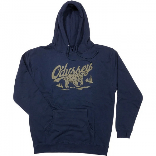 Sweatshirt odsy roam pullover hoodie – navy w/olive stitch sml