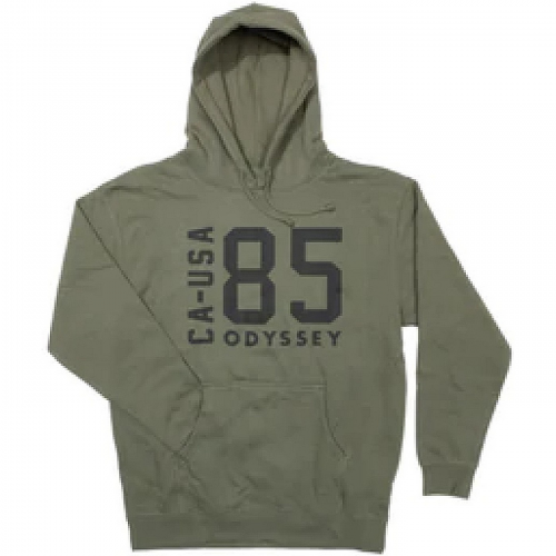 Odyssey hoodie import olive mit schwarzem aufdruck m