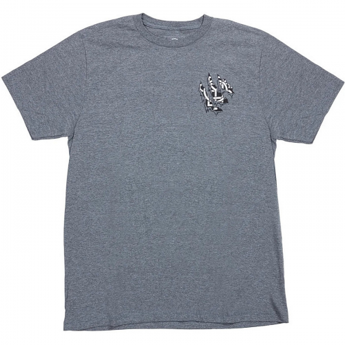 Odyssey ripped monogram heather grey s