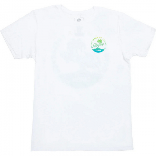 T-shirt odyssey coast weiss logo blau/gelb schattiert xxl