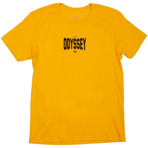 T-shirt odyssey roam gold mit schwarzer tinte m