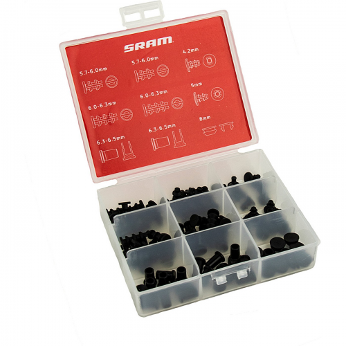 Sram rahmenkappen tackle box schwarz