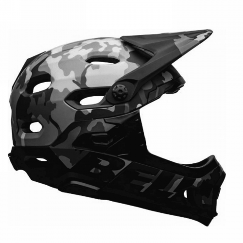 Super dh schwarz/camo full-face Helm Größe 58/62cm