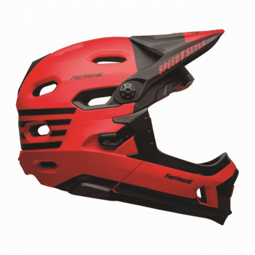 Super dh sphr mt rot/schwarz full-face helm größe 52/56cm