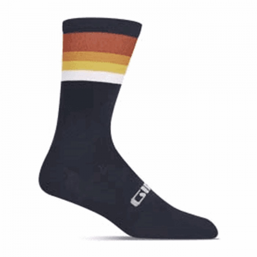 Dunkelblaue/gemusterte comp-socken in der größe 36-39