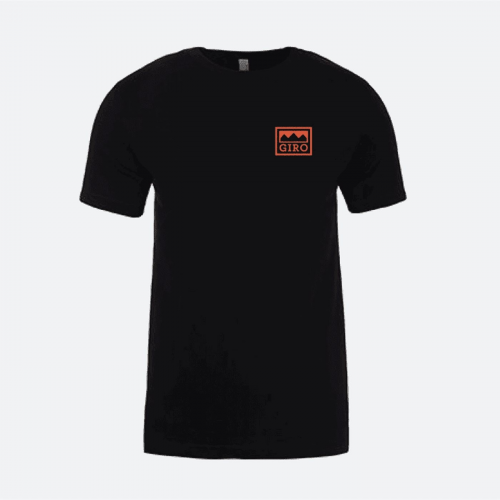 Schwarzes bergalpen-t-shirt für herren größe s