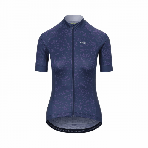 Mitternachtsblau/lila sport-chrono-shirt größe m