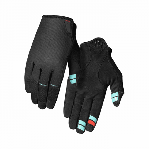 Lange handschuhe dnd 2022 schwarz/hellblau größe xl