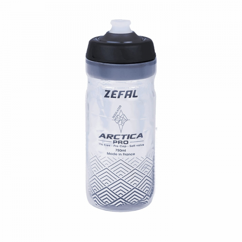 Arctica pro 550ml silber/schwarze thermalwasserflasche