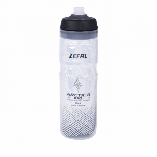 Arctica pro thermalwasserflasche 750ml silber/schwarz