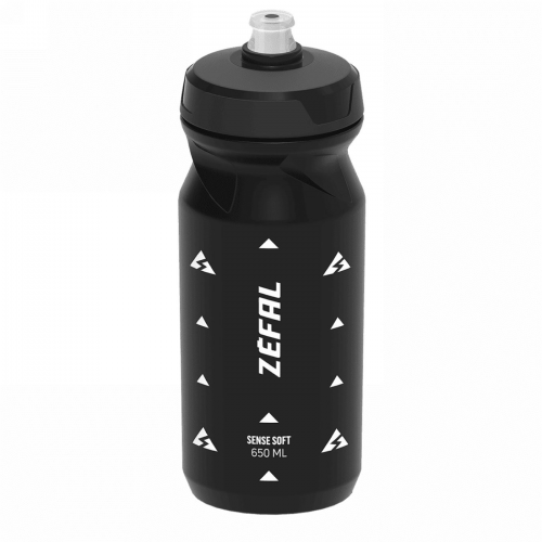 Sense soft water bottle 650ml schwarz