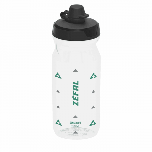 Sense soft water bottle 650ml no-mud grün-transparent