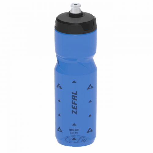 Sense soft water bottle 800ml blau transparent