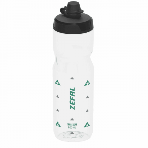 Sense soft water bottle 800ml no-mud grün-transparent