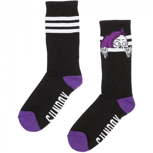 Socken sunday creepy sweeper crew socken schwarz/purxwht