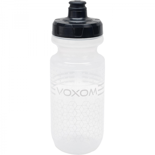 Voxom wasserflasche f2 620 ml schwarz mit weißem logo