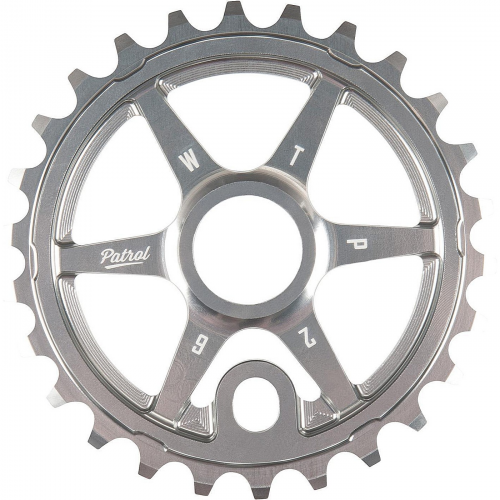 Wtp sprocket patrol 25t hochglanzpolierter bolzenantrieb