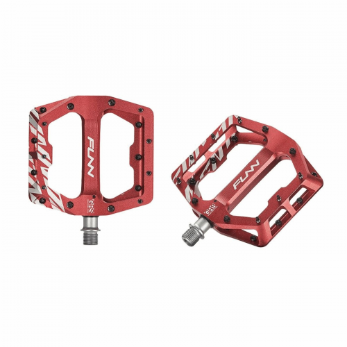 Funndamental 102x105x17mm rotes aluminiumpedal + grs-system