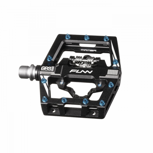 Mamba s 83x98x13,4mm aluminiumpedal schwarz/blau - doppel spd/flat