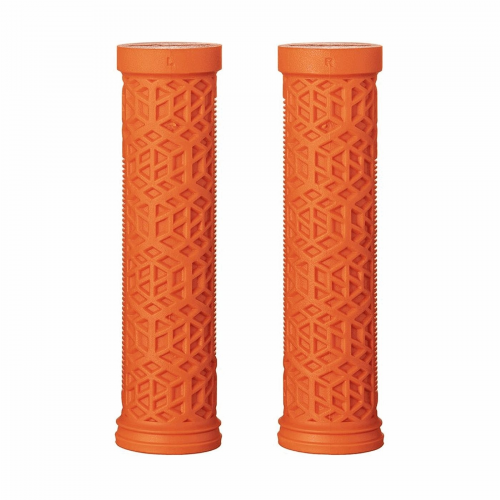 Hilt es 30-mm-griffe aus orangefarbenem gummi mit aluminiumkragen