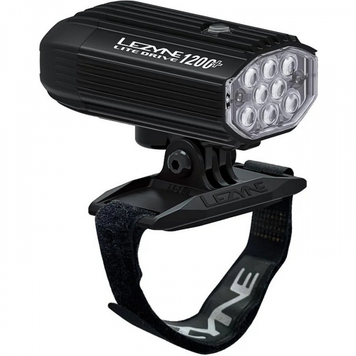 Lezyne helm lite drive 1200+ satin black white light y17