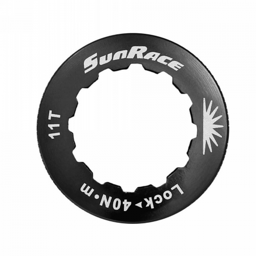 Aluminium cnc-verschlussring 11 zähne schwarz - shimano