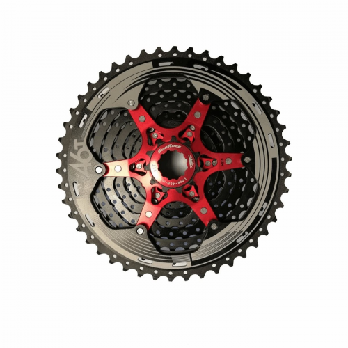 Mtb-kassette 11s x 11/46 zähne aus schwarzem aluminium – shimano-körper