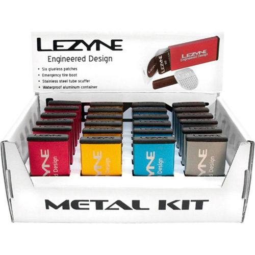 Lezyne reparaturset metall box 24-tlg