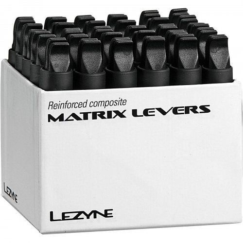 Lezyne reifenheber matrixhebel schwarz verbundmaterial displaybox 30 stück