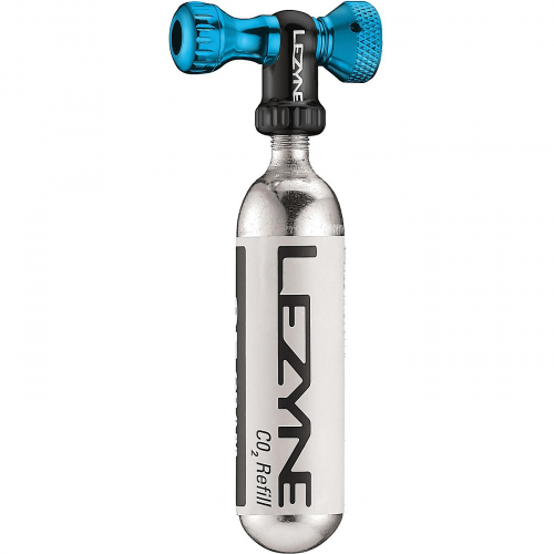 Lezyne co2-pumpensteuerungsantrieb cnc blau 16g