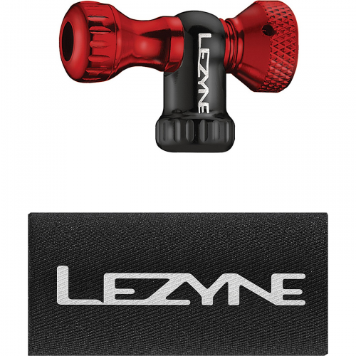 Lezyne co2-pumpenkopf-steuerantrieb cnc rot