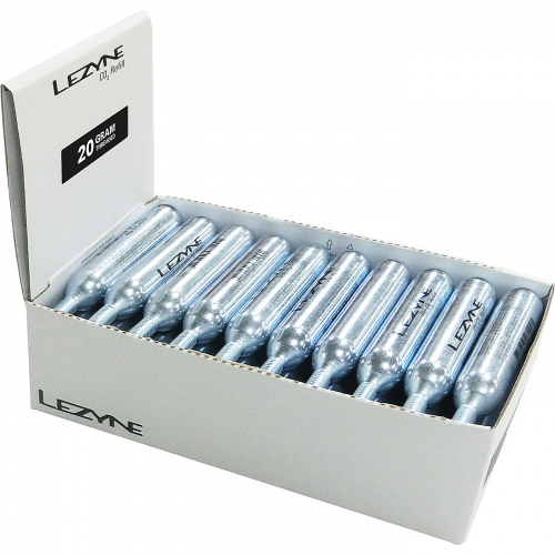 Lezyne display-box mit co2-kartuschen 20 g 30 stück