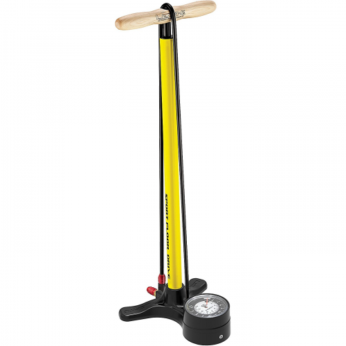 Lezyne standpumpe sport floor drive gelb 220 psi 63 5 cm 3 5 gauge