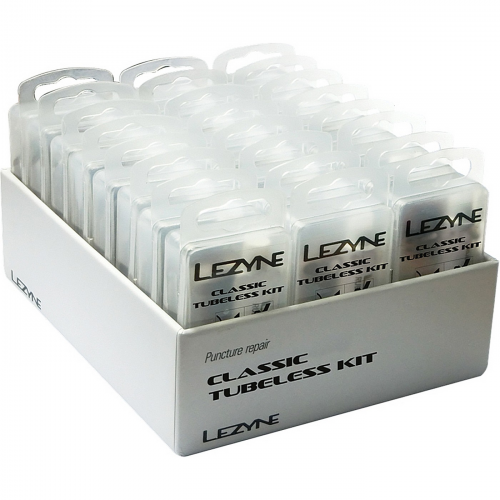 Lezyne classic tubeless kit box silber 24 stk