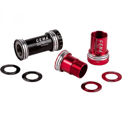 BBright42 Interlock Innenlager für Shimano - Rotes Keramik, 79 mm Breite, 42 mm Durchmesser