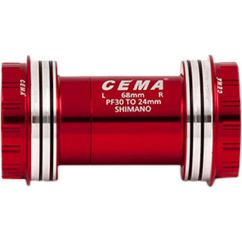 Pf30 für sram gxp w: 68/73 x id: 46 mm keramik – rot interlock