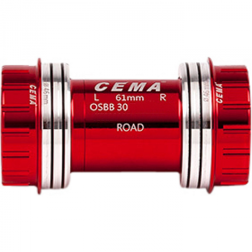 Osbb für sram gxp b: 61 x id: 46 mm keramik – rot interlock