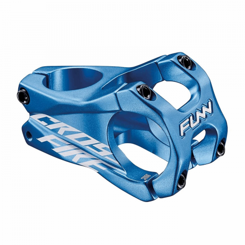 Crossfire 31,8 x 50 mm mtb-vorbau aus aluminium, 0°-winkel, blau