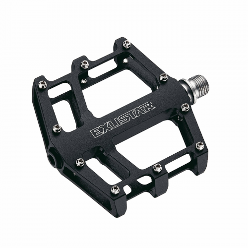 Exustar E-PB525 Flat Pedal aus schwarzem Aluminium 103x100mm