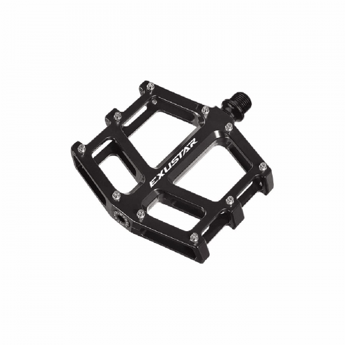 EXUSTAR MTB Pedale E-PB73 Aluminium Schwarz FLAT 117x114mm, 460g