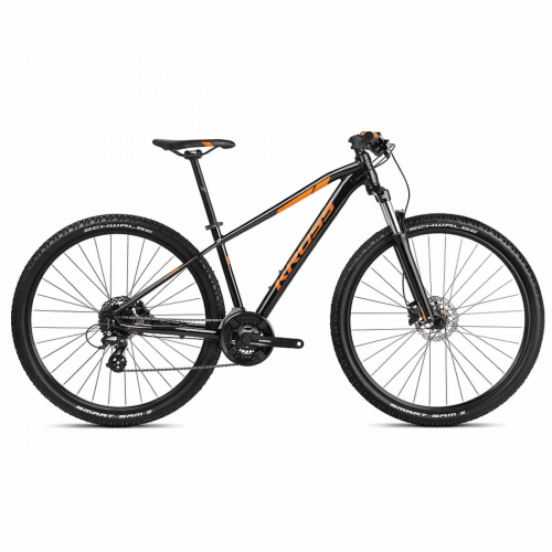 Mtb level 1.0 unisex 29" schwarz/orange 9v größe m