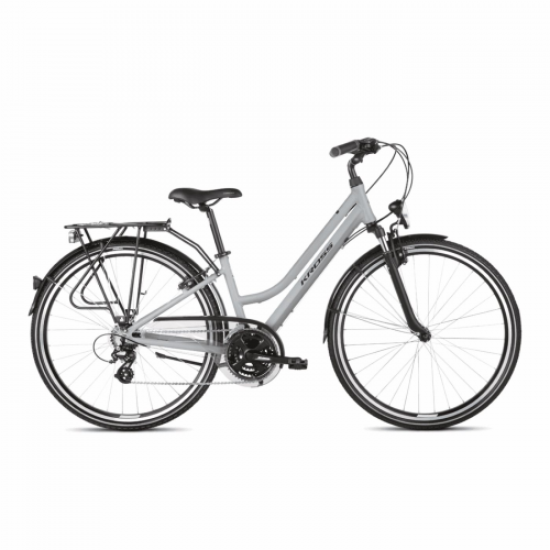 Bici trans 2.0 woman 28" grau/schwarz 7v größe l