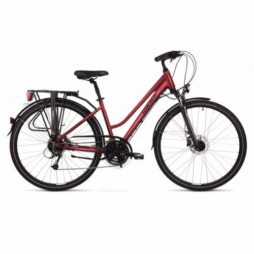 Bici trans 5.0 donna 28" rubinrot/schwarz größe l