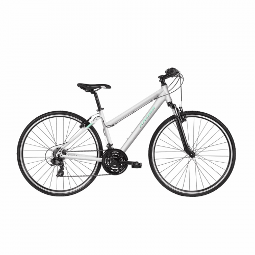 Mtb evado 1.0 woman 28" weiss/türkis grösse l