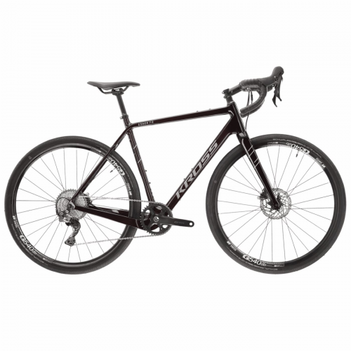 Bici gravel esker 7.0 uomo 28" violett/glänzend schwarz größe l