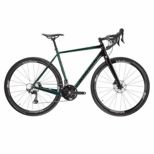 Fahrrad schotter esker 8.0 grün/schwarz 2x11v carbon größe xl