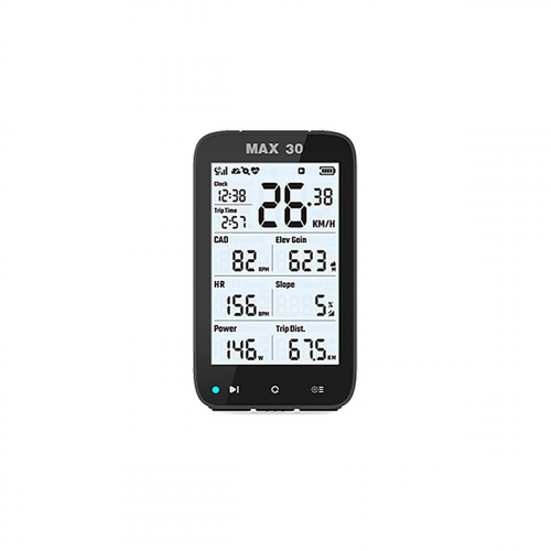 Max 30 gps Fahrradcomputer - schwarz